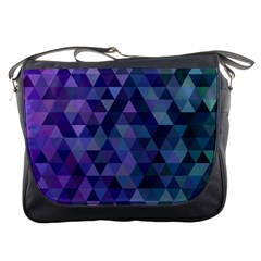 Triangle Tile Mosaic Pattern Messenger Bags by Nexatart