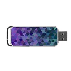 Triangle Tile Mosaic Pattern Portable Usb Flash (one Side) by Nexatart