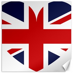 Uk Flag United Kingdom Canvas 16  X 16  