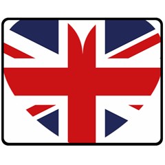 Uk Flag United Kingdom Double Sided Fleece Blanket (medium) 