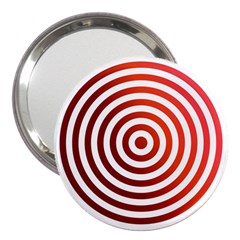 Concentric Red Rings Background 3  Handbag Mirrors by Nexatart