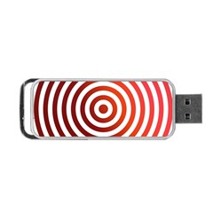 Concentric Red Rings Background Portable Usb Flash (two Sides) by Nexatart