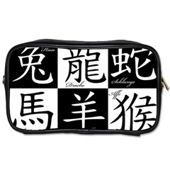 Chinese Signs Of The Zodiac Toiletries Bags by Nexatart