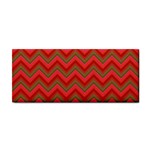 Background Retro Red Zigzag Cosmetic Storage Cases Front