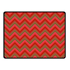 Background Retro Red Zigzag Fleece Blanket (small)