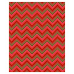 Background Retro Red Zigzag Drawstring Bag (small)