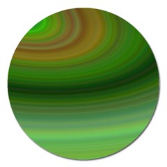 Green Background Elliptical Magnet 5  (Round)