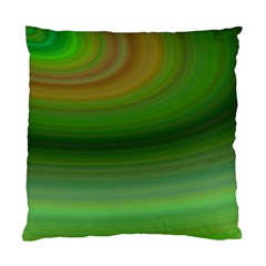 Green Background Elliptical Standard Cushion Case (Two Sides)