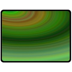 Green Background Elliptical Fleece Blanket (Large) 