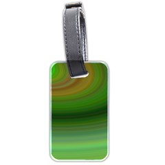 Green Background Elliptical Luggage Tags (Two Sides)