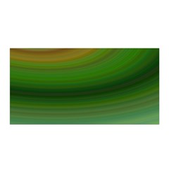 Green Background Elliptical Satin Wrap