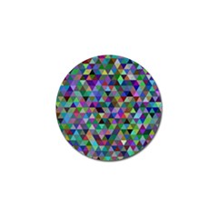 Triangle Tile Mosaic Pattern Golf Ball Marker (10 Pack) by Nexatart