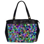 Triangle Tile Mosaic Pattern Office Handbags (2 Sides)  Front