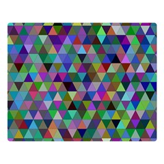 Triangle Tile Mosaic Pattern Double Sided Flano Blanket (large)  by Nexatart