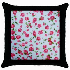 Lovely Roses  Throw Pillow Case (black) by GabriellaDavid