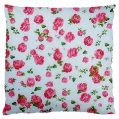 Lovely Roses  Large Cushion Case (one Side) by GabriellaDavid