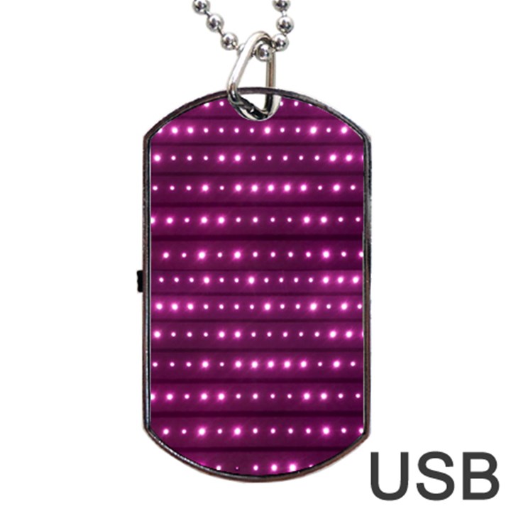Galaxy Stripes Pattern Dog Tag USB Flash (Two Sides)