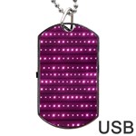 Galaxy Stripes Pattern Dog Tag USB Flash (Two Sides) Back