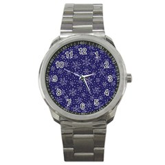 Pattern Circle Multi Color Sport Metal Watch by Nexatart