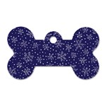 Pattern Circle Multi Color Dog Tag Bone (Two Sides) Back