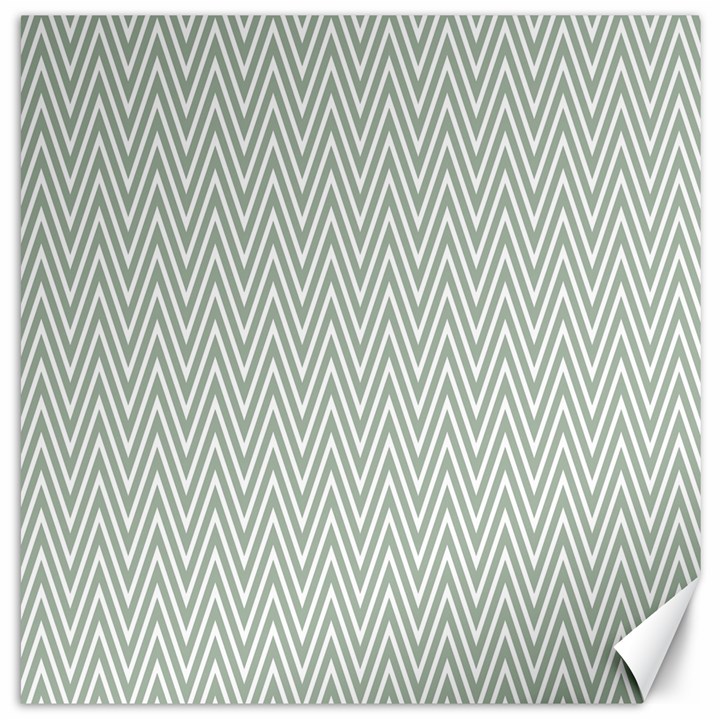 Vintage Pattern Chevron Canvas 12  x 12  