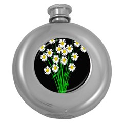 Bouquet Geese Flower Plant Blossom Round Hip Flask (5 Oz) by Nexatart