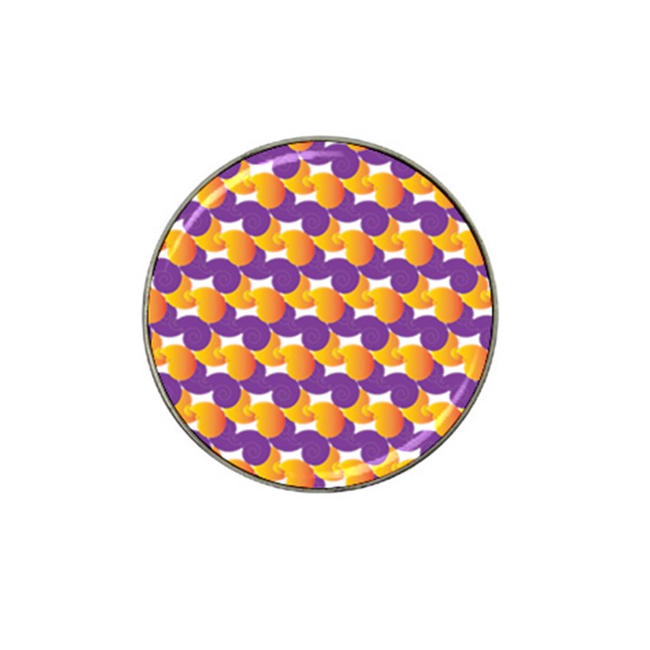Pattern Background Purple Yellow Hat Clip Ball Marker
