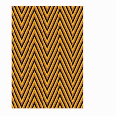 Chevron Brown Retro Vintage Large Garden Flag (two Sides) by Nexatart