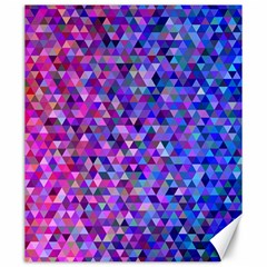 Triangle Tile Mosaic Pattern Canvas 20  X 24   by Nexatart