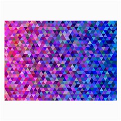 Triangle Tile Mosaic Pattern Large Glasses Cloth by Nexatart