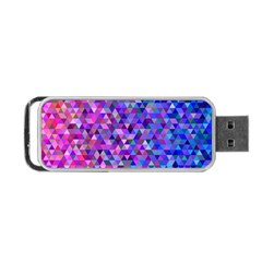 Triangle Tile Mosaic Pattern Portable Usb Flash (two Sides)