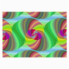 Seamless Pattern Twirl Spiral Large Glasses Cloth (2-side) by Nexatart