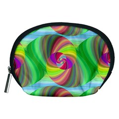 Seamless Pattern Twirl Spiral Accessory Pouches (medium)  by Nexatart