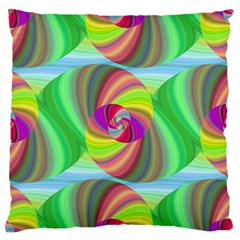 Seamless Pattern Twirl Spiral Large Flano Cushion Case (two Sides)