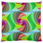 Seamless Pattern Twirl Spiral Large Flano Cushion Case (Two Sides) Back