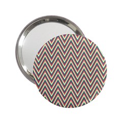 Chevron Retro Pattern Vintage 2 25  Handbag Mirrors by Nexatart