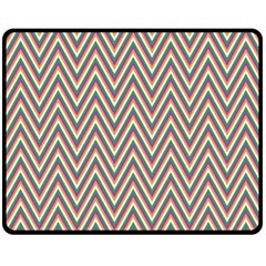 Chevron Retro Pattern Vintage Double Sided Fleece Blanket (medium)  by Nexatart