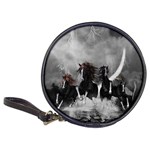 Awesome Wild Black Horses Running In The Night Classic 20-CD Wallets