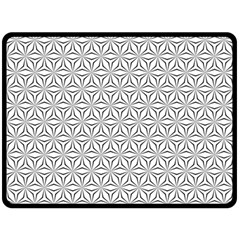 Seamless Pattern Monochrome Repeat Double Sided Fleece Blanket (large)  by Nexatart