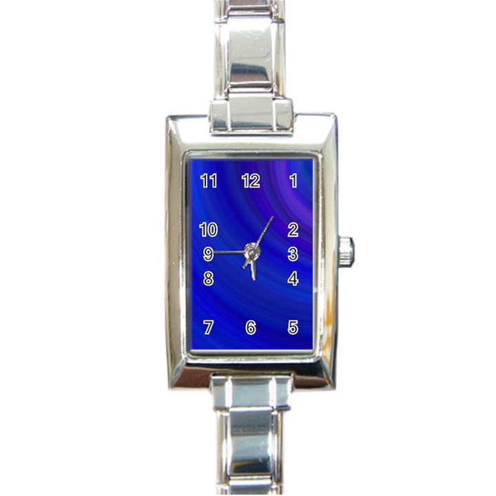 Blue Background Abstract Blue Rectangle Italian Charm Watch