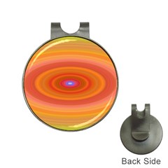Ellipse Background Orange Oval Hat Clips With Golf Markers by Nexatart