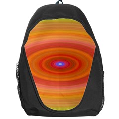 Ellipse Background Orange Oval Backpack Bag