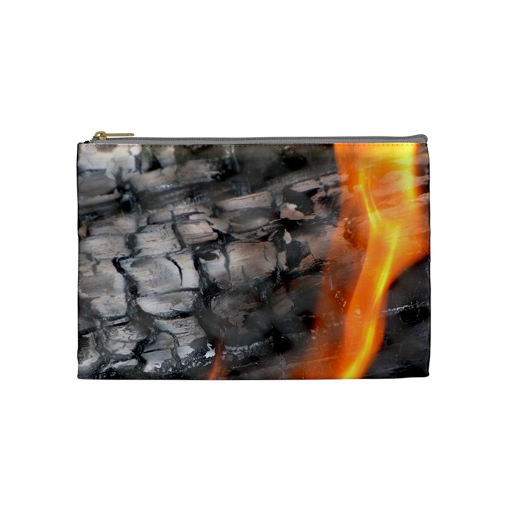 Fireplace Flame Burn Firewood Cosmetic Bag (Medium) 