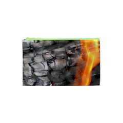 Fireplace Flame Burn Firewood Cosmetic Bag (xs) by Nexatart