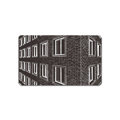 Graphics House Brick Brick Wall Magnet (name Card) by Nexatart