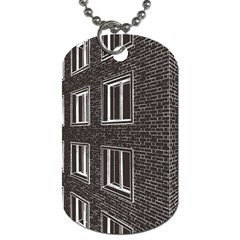 Graphics House Brick Brick Wall Dog Tag (two Sides) by Nexatart