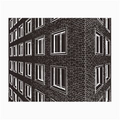 Graphics House Brick Brick Wall Small Glasses Cloth (2-side) by Nexatart