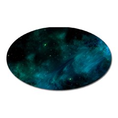 Space All Universe Cosmos Galaxy Oval Magnet by Nexatart