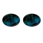 Space All Universe Cosmos Galaxy Cufflinks (Oval) Front(Pair)