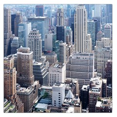 Manhattan New York City Large Satin Scarf (square) by Nexatart